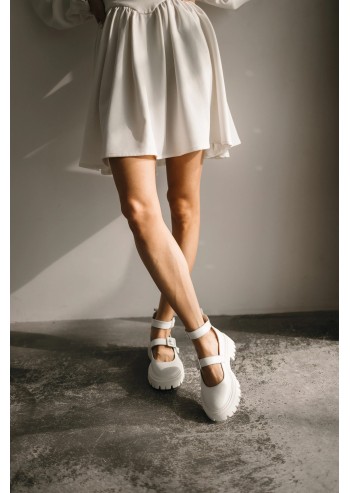 Double-strap Mary Janes...