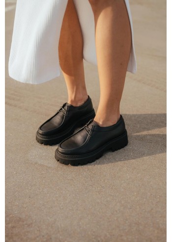 Thick-soled Derby Oxfords