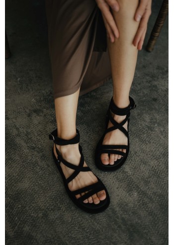 Multi-strap ankle sandals